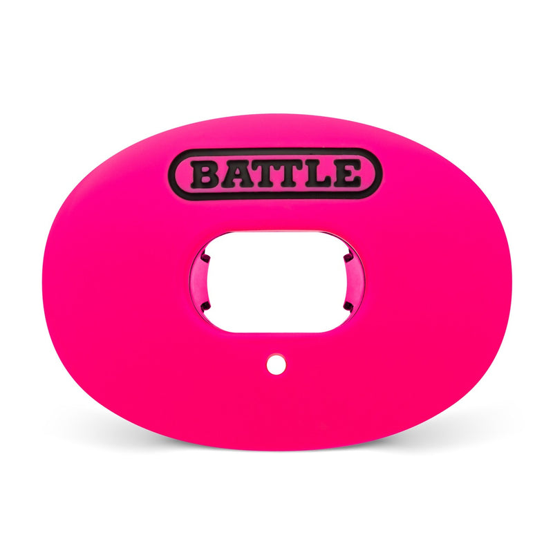 Pink: Oxygen Convertible Strap Football Mouthguard by Battle Sports