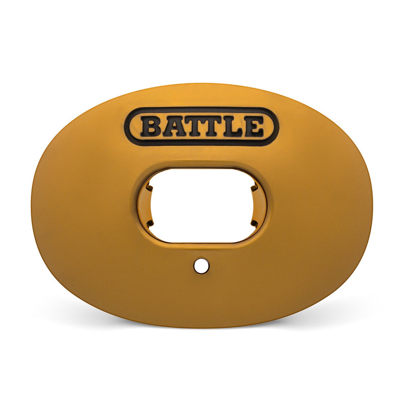 Vegas Gold: Oxygen Convertible Strap Football Mouthguard by Battle Sports