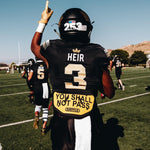 Shall Not Pass Football Back Plate - Adult by Battle Sports