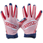 USA Doom 1.0 Receiver Football Gloves by Battle Sports