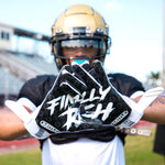 Finally Rich 2.0 Receiver Football Gloves by Battle Sports