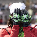 Nightmare You're Not Safe Cloaked Receiver Football Gloves by Battle Sports