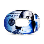 "Blue Strips" Oxygen Football Mouthguard by Battle Sports