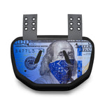 Blue Strips Football Back Plate - Adult by Battle Sports