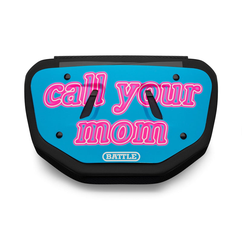 Call Your Mom Football Back Plate by Battle Sports