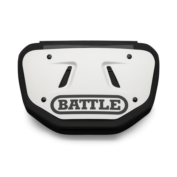 White Football Back Plate by Battle Sports