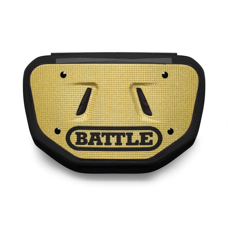 Gold Diamond Football Back Plate by Battle Sports