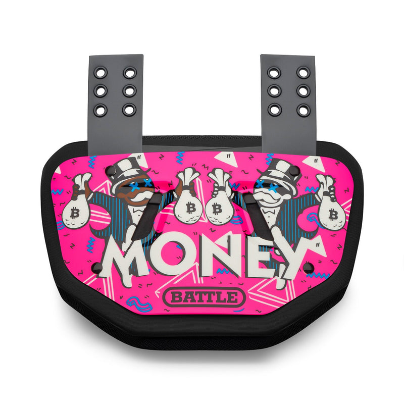 Money Man Football Back Plate by Battle Sports