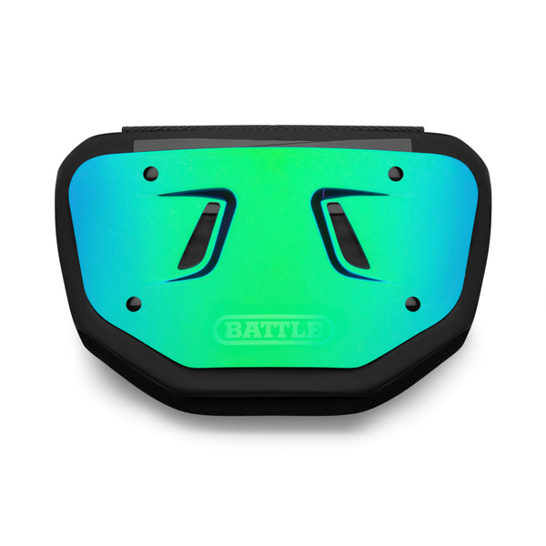 Blue PRISM Football Back Plate by Battle Sports