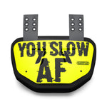 Slow AF Football Back Plate by Battle Sports