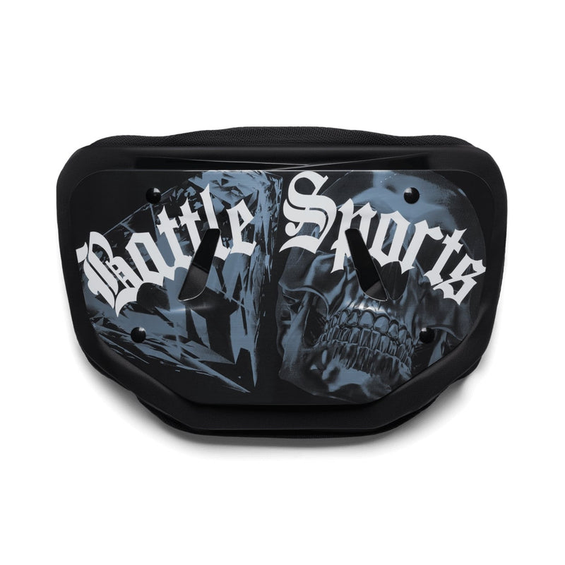 Chrome Skulls Football Back Plate by Battle Sports