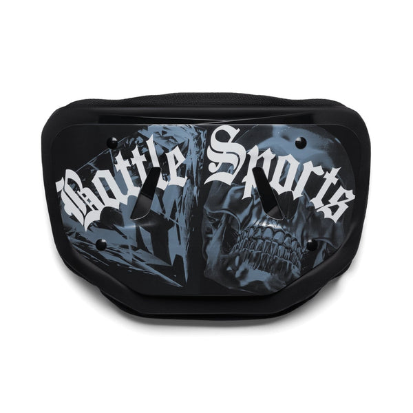 Chrome Skulls Football Back Plate by Battle Sports