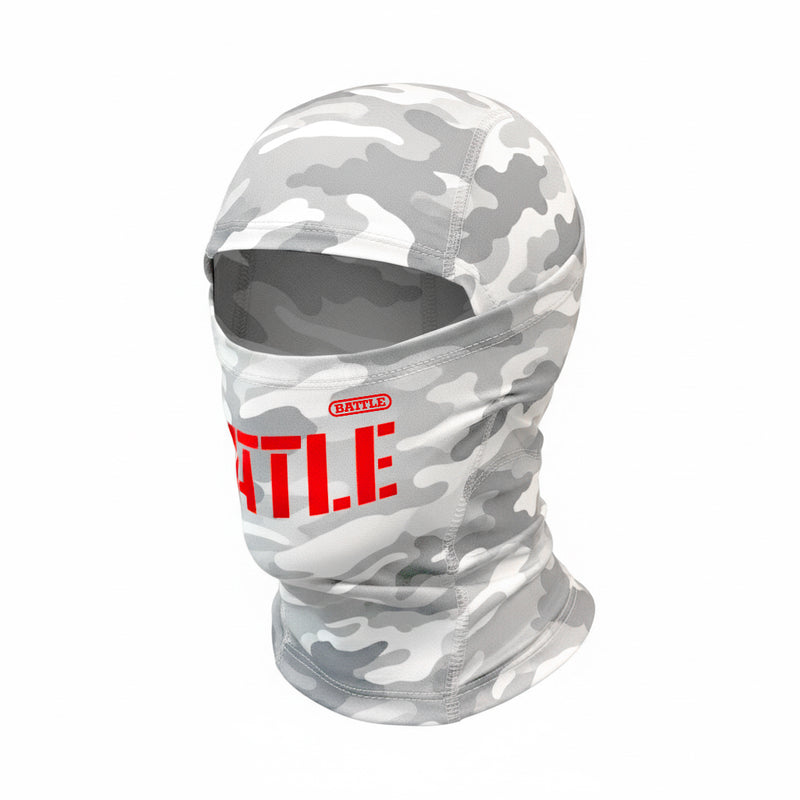 Grey Camo Stencil Camo Shiesty Performance Mask by Battle Sports
