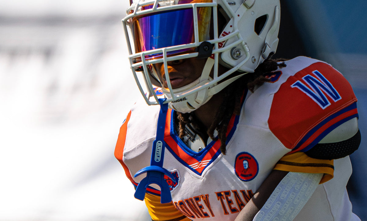 Speed Football Mouthguard with Connected Thick Strap