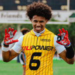 Racing Doom Speed Receiver Football Gloves by Battle Sports