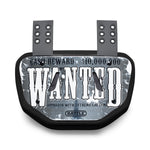 Silver Wanted Chrome Football Back Plate by Battle Sports