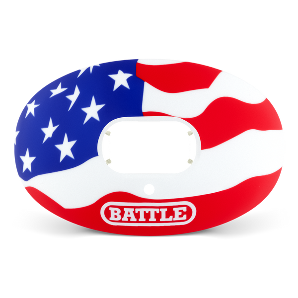 "American Flag 2.0" Oxygen Football Mouthguard by Battle Sports