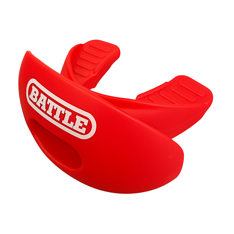 Red: Oxygen Convertible Strap Football Mouthguard by Battle Sports