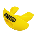 Neon Yellow: Oxygen Convertible Strap Football Mouthguard by Battle Sports
